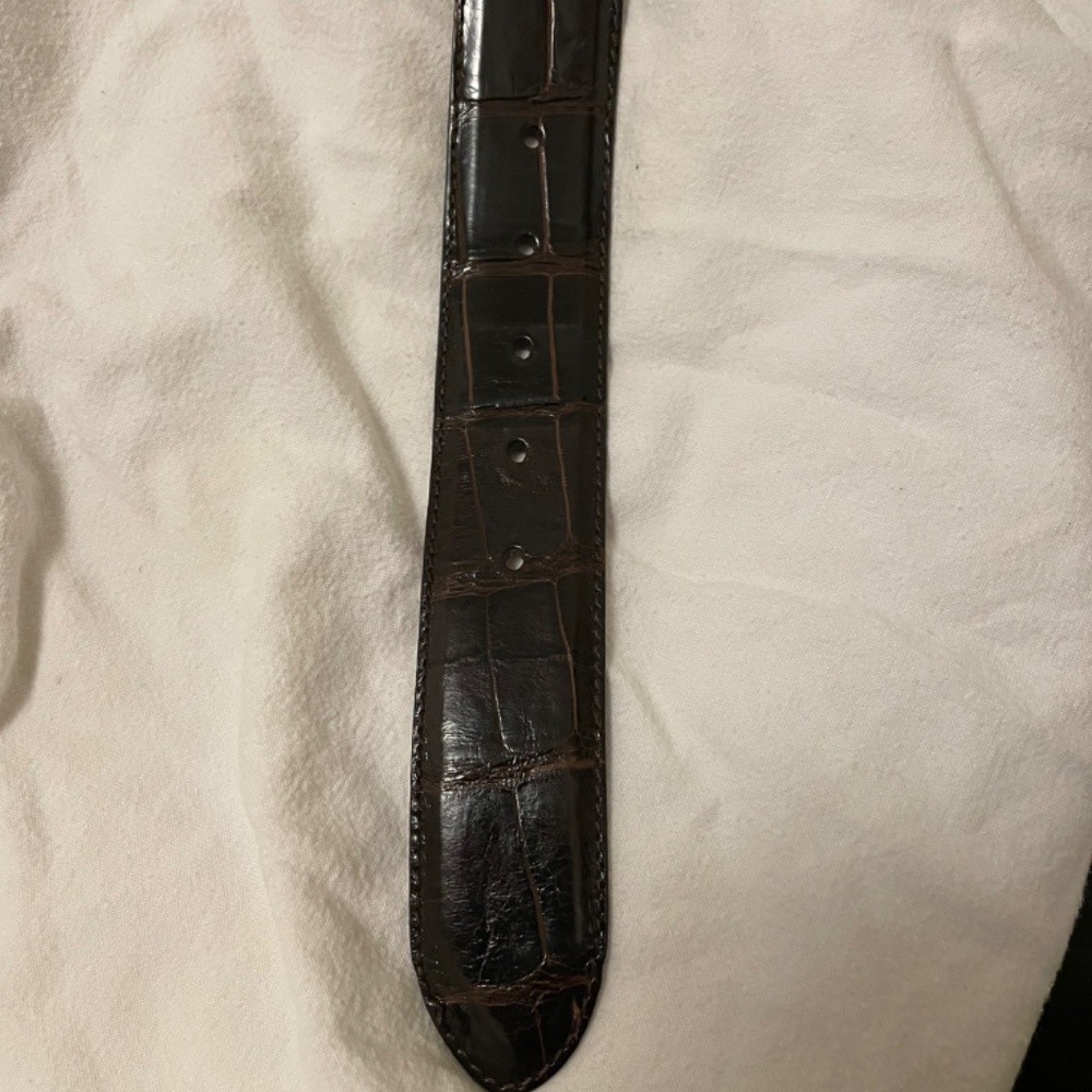 Ralph Lauren Purple Label Collection Alligator Belt - Picture 4 of 5